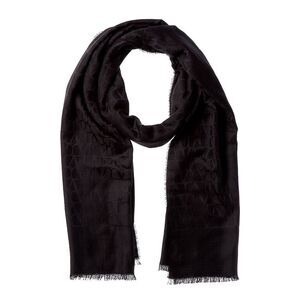 Valentino Silk & Wool-Blend Stole, Black